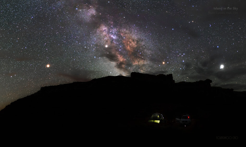 Milky Way over Shafer Canyon